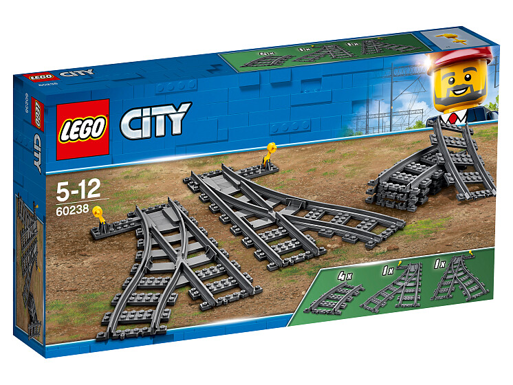 

Конструктор LEGO City Железнодорожные стрелки (60238)