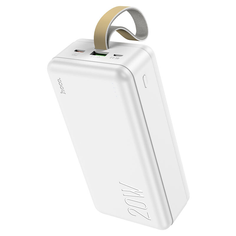 

Внешний аккумулятор Hoco J87B Tacker PD20W+QC3.0 30000mAh белый