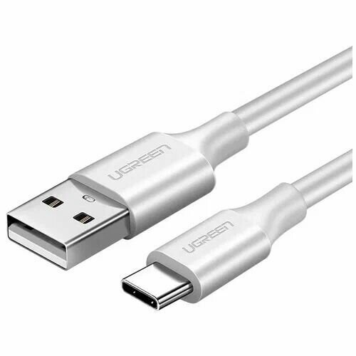 Кабель UGREEN USB-A 2.0 to USB-C Cable Nickel Plating 1.5m US287 White (60122)