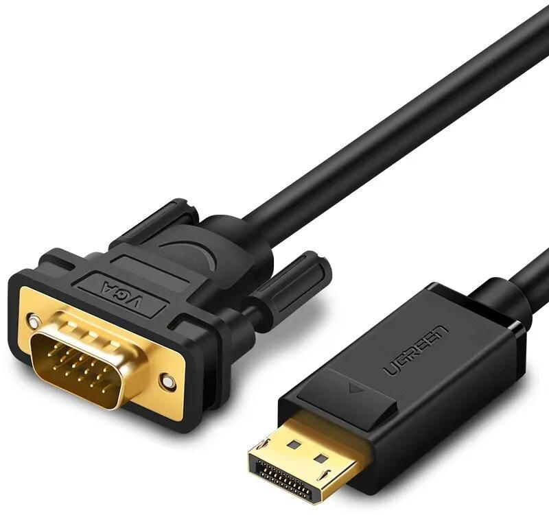 

Кабель Ugreen DP Male to VGA Male Cable 1.5m DP105 Black (10247)
