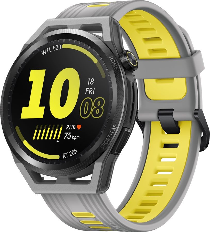 

Умные часы Huawei Watch GT Runner серый/жёлтый (Runner-B19A)