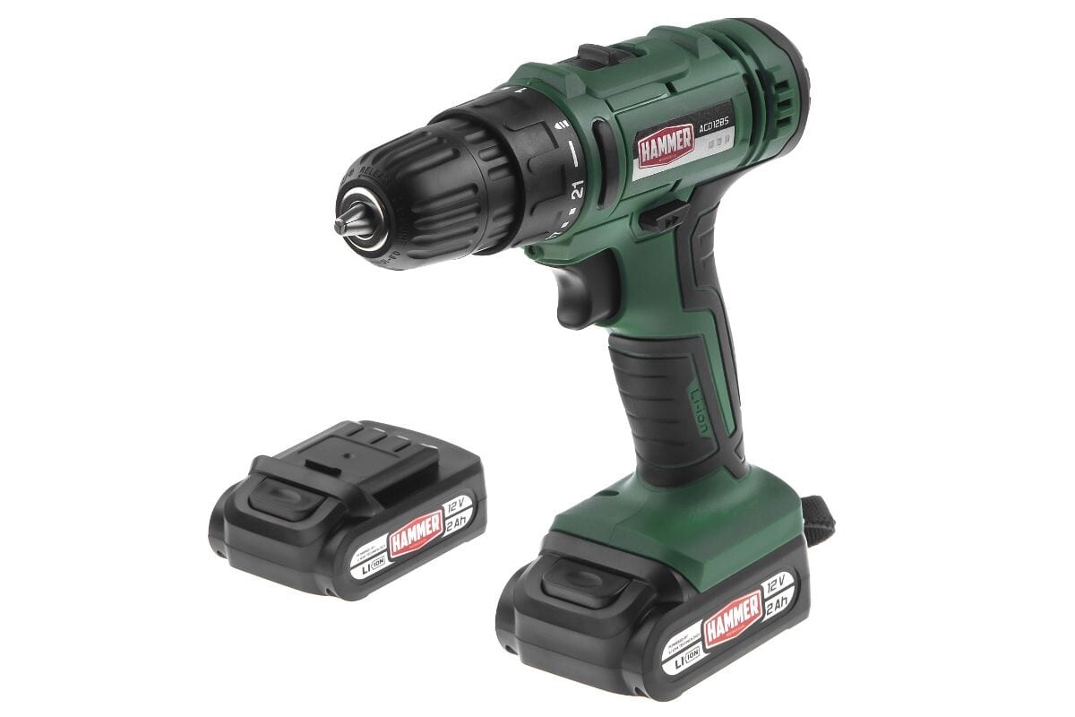 

Шуруповерт Hammer Flex ACD12BS 2х2Ач (680327)