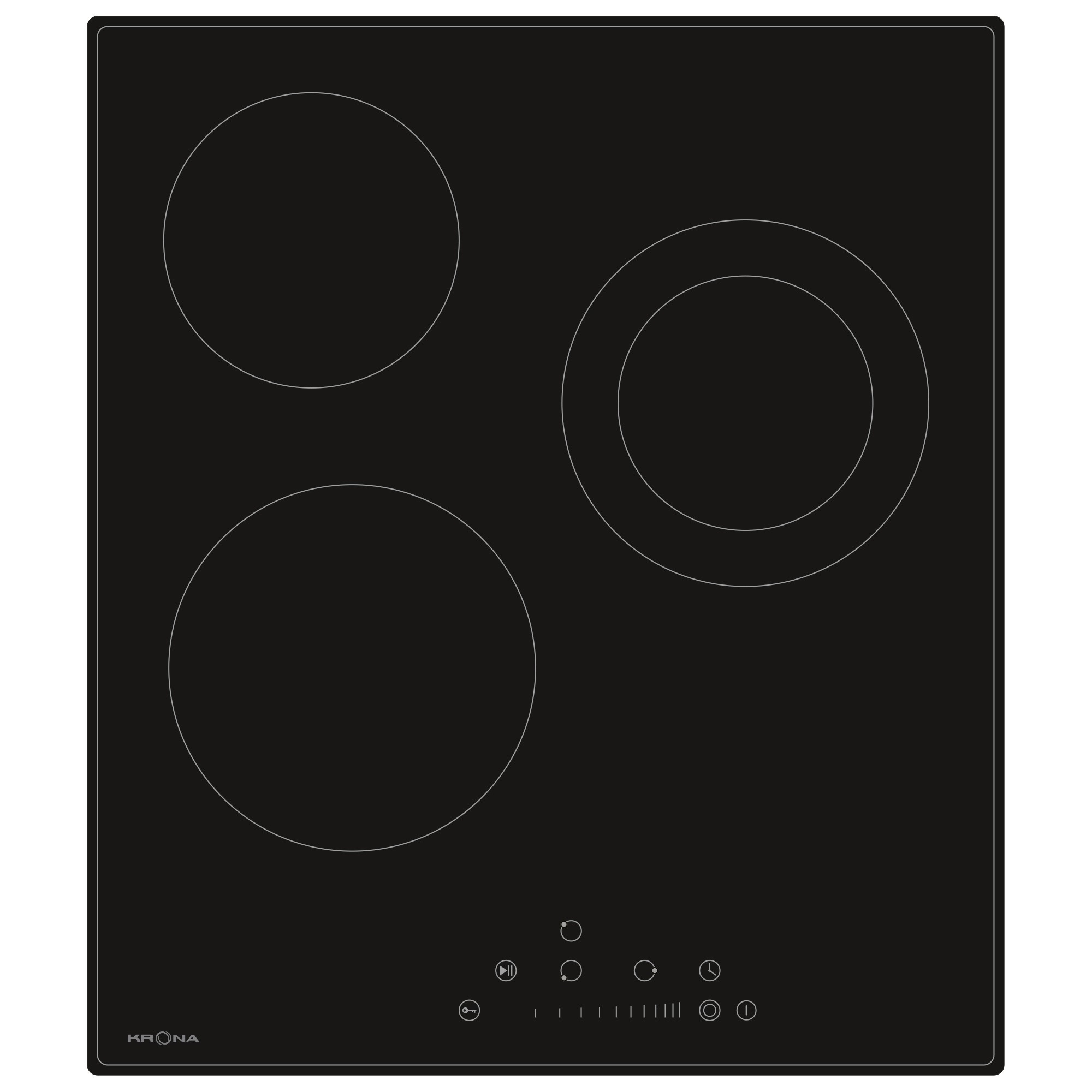 

Электрическая варочная панель Krona LAUREL 45 BL