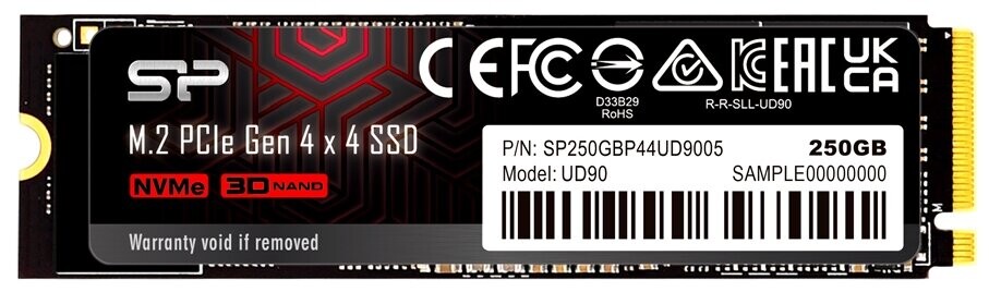 

SSD накопитель Silicon Power 250Gb (SP250GBP44UD9005)