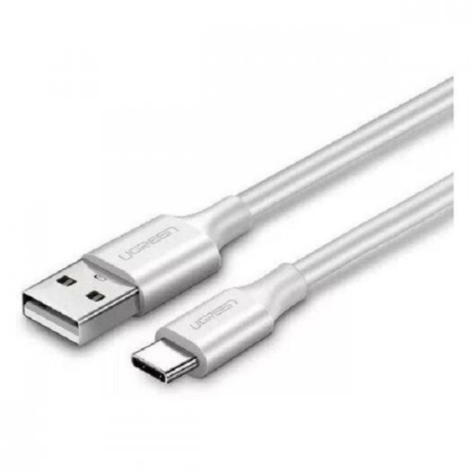 Кабель UGREEN USB-A 2.0 to USB-C Cable Nickel Plating 2m US287 White (60123)