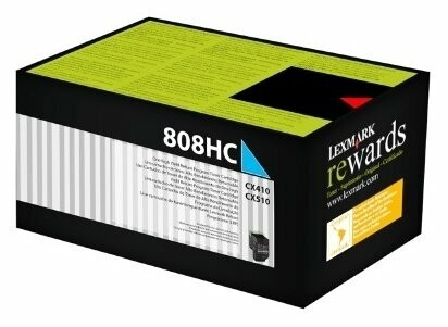 

Картридж Lexmark 80C8HC0 голубой
