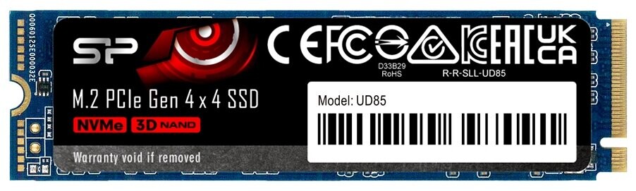 SSD накопитель Silicon Power M-Series UD85 M.2 2280 1Tb (SP01KGBP44UD8505)