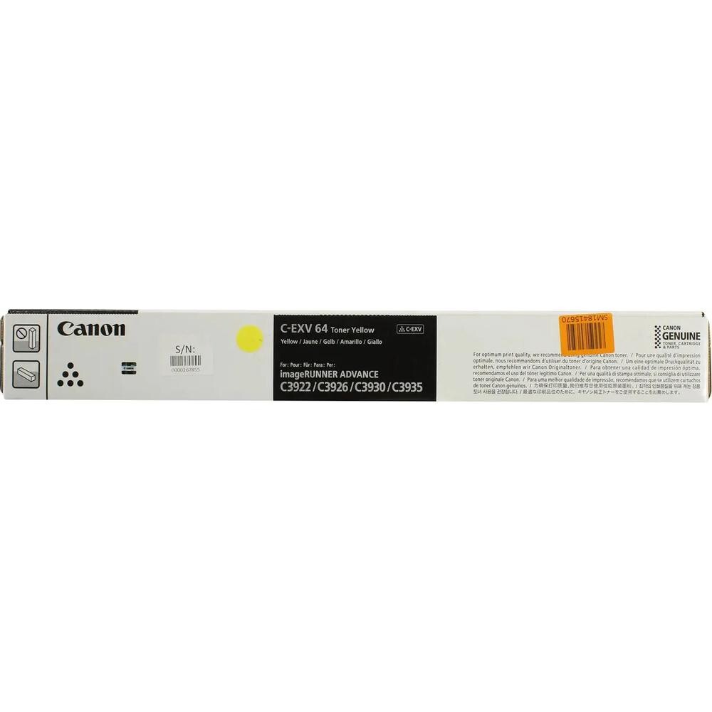 

Тонер Canon C-EXV 64 желтый (5756C002)