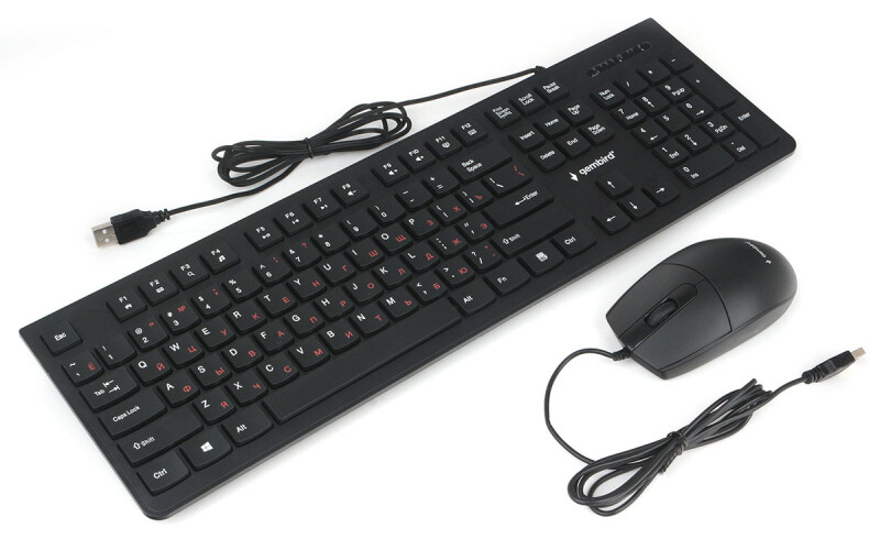 

Комплект мыши и клавиатуры Gembird KBS-9050 черный