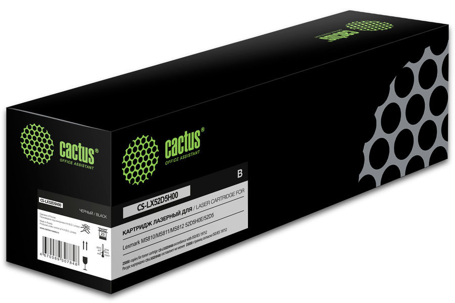 

Картридж Cactus CS-LX52D5H00 черный