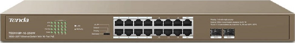 

Коммутатор Tenda TEG1109P-8-102W