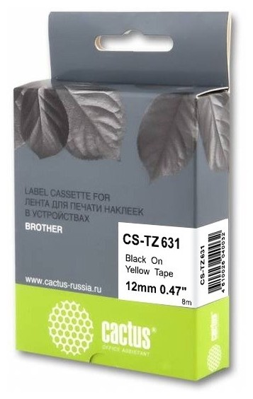 

Картридж Cactus CS-TZ631 черный