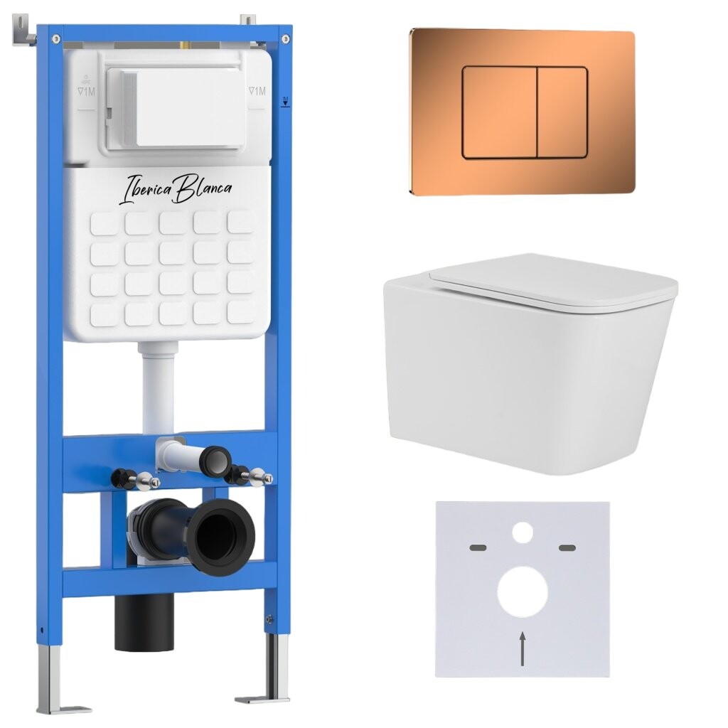 

Комплект инсталляции Iberica Blanca IB001.TLA.231.1141 (инсталляция + унитаз TOLEDO ALTO IB.TLA.231.1B1 + кл. смыва розовое золото INOX-C (IB.B011.004.001) (2 коробки)