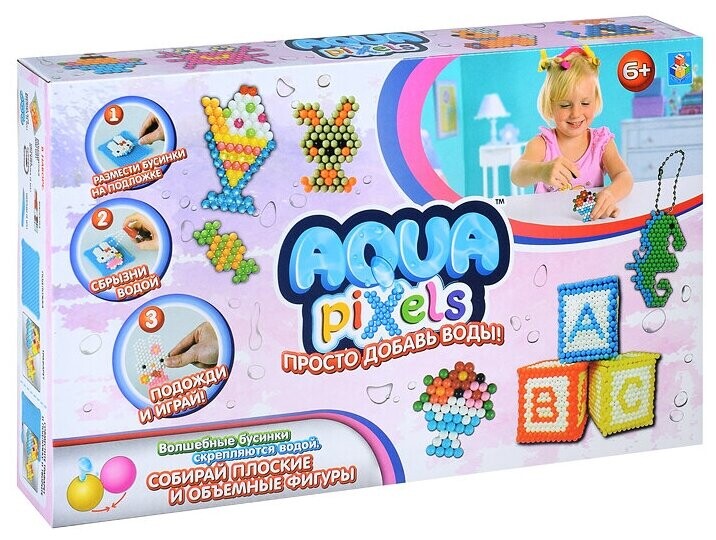 

Набор для творчества 1 TOY Aqua pixels Набор принцессы 600 дет. (Т12337)