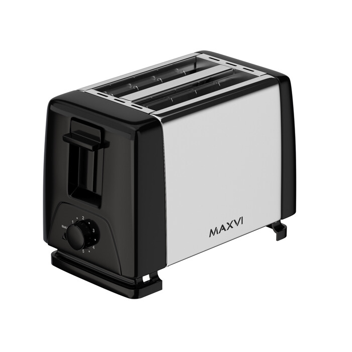 

Тостер Maxvi KT822S silver-black