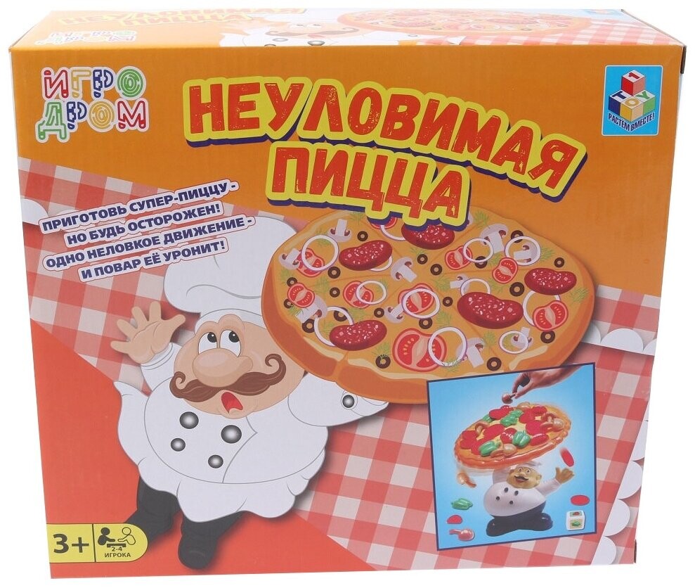 

Настольная игра 1 TOY ИГРОДРОМ Неуловимая пицца (Т13552)