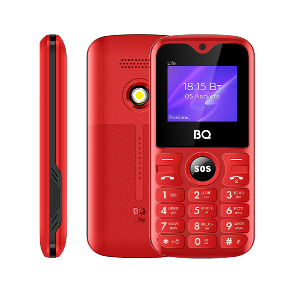 

Телефон BQ 1853 life red/black