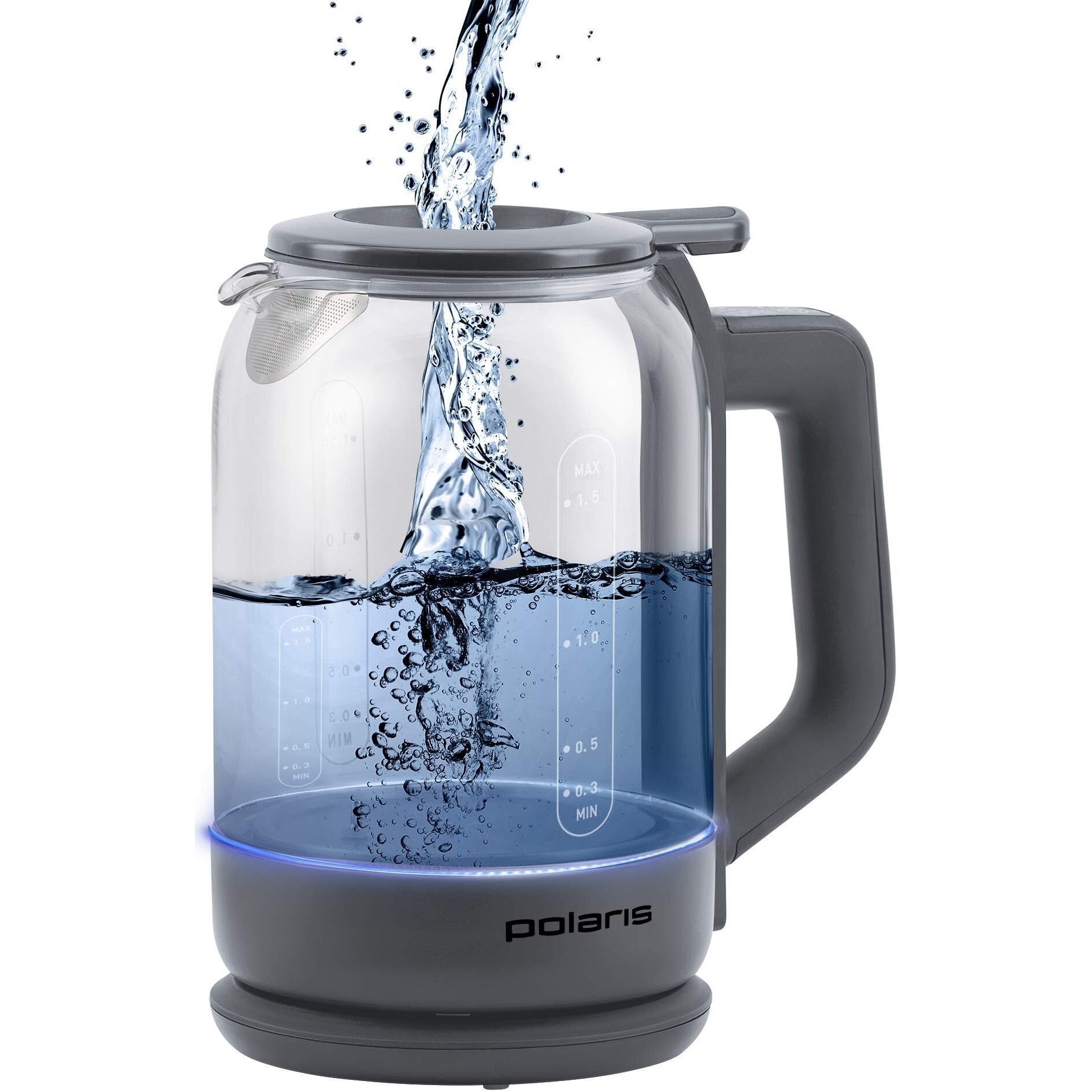 

Чайник Polaris PWK1720CGLD WIFI IQ Home серый