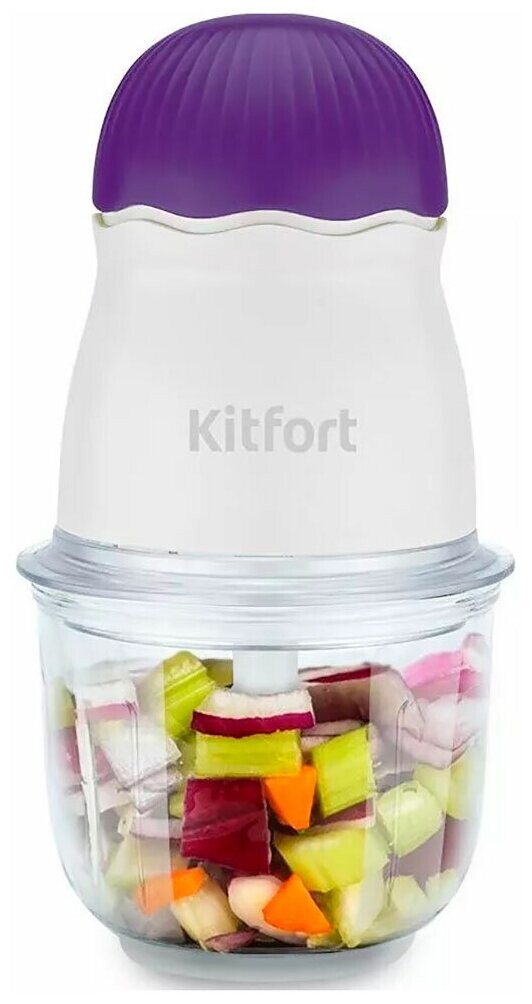 

Измельчитель Kitfort KT-3064-1 бело-фиолетовый