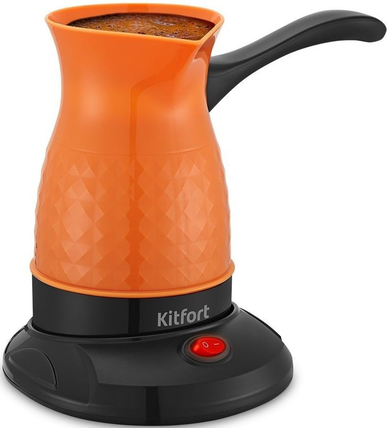 

Кофеварка Kitfort KT-7130-2 оранжевый/черный