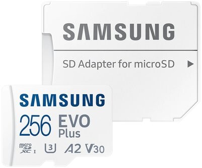 

Карта памяти Samsung microSDXC 256Gb Class10 UHS-I U3 +адаптер (MB-MC256KA/CN)