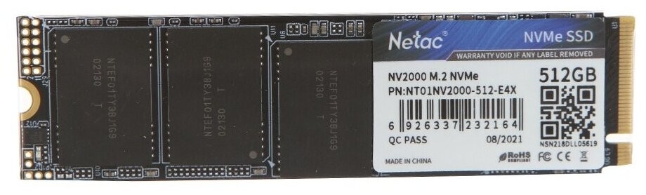 

SSD накопитель Netac NV2000 512GB (NT01NV2000-512-E4X)