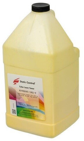 

Тонер Static Control KYTK895-1KG-Y желтый 1000гр.