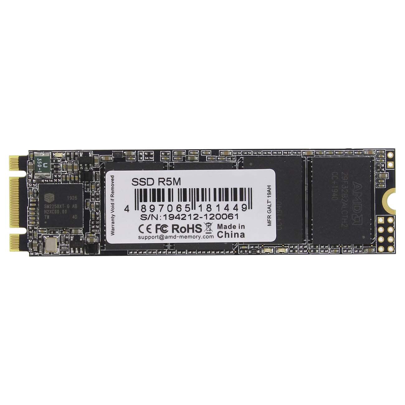 

SSD накопитель AMD Radeon 480Gb/SATA III/M.2 2280 (R5M480G8)