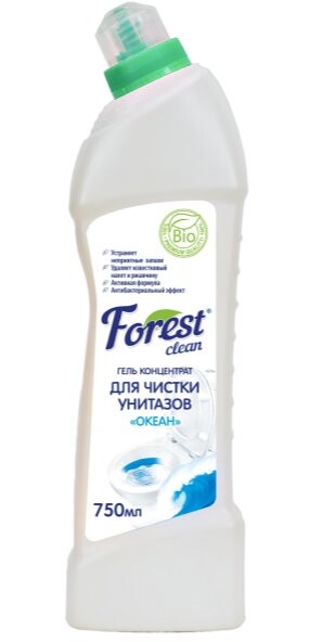 

Чистящее средство Forest Clean Океан Гель-концентрат для чистки унитазов 750мл