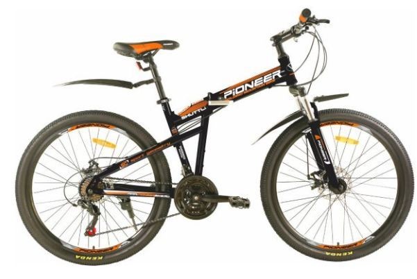 

Велосипед взрослый Pioneer SHUTTLE 26/17 black-orange-white