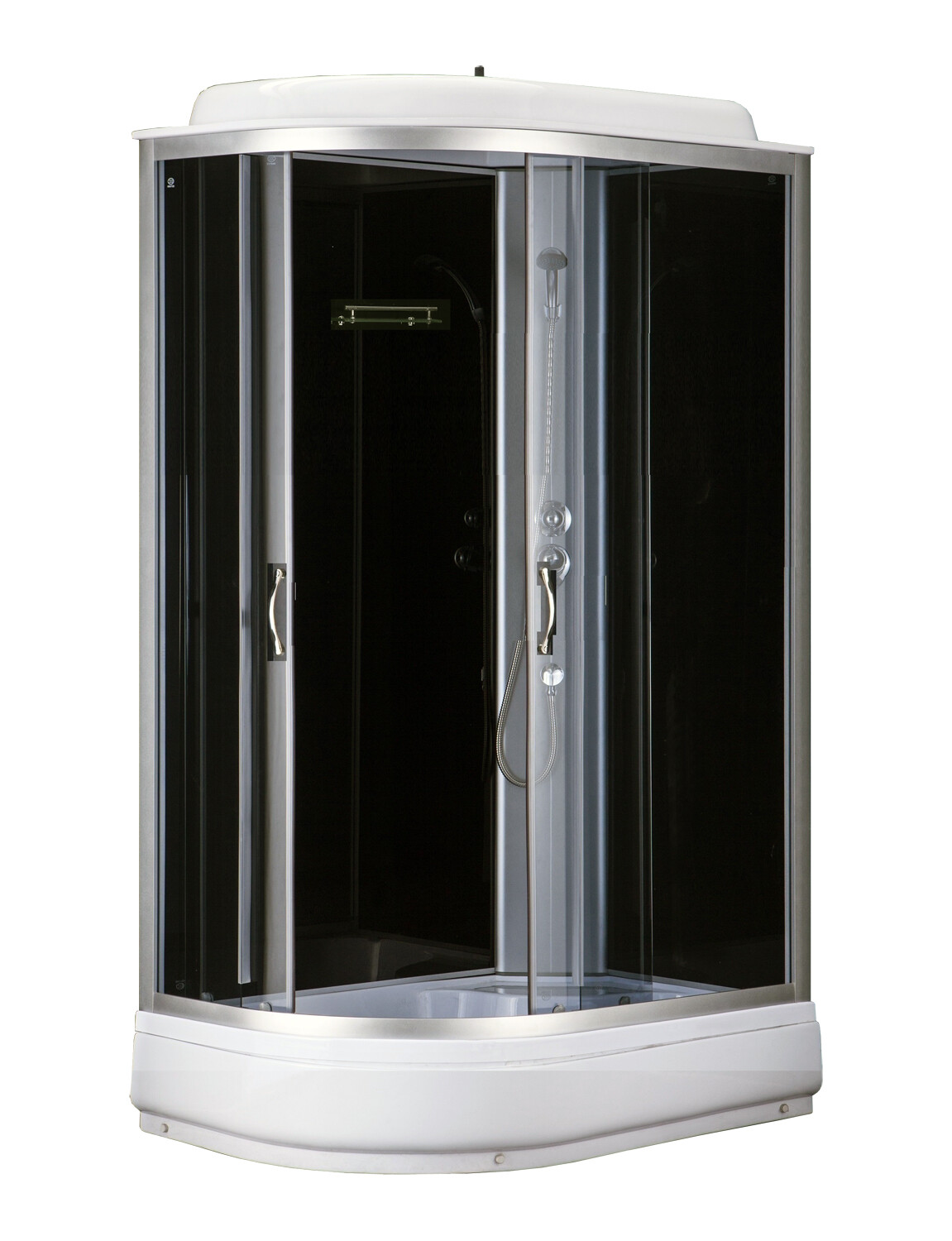 

Душевая кабина Loranto CS-66120-20 R G 120*80*215см поддон 20см, черный, стекло 4мм ( 3 коробки)