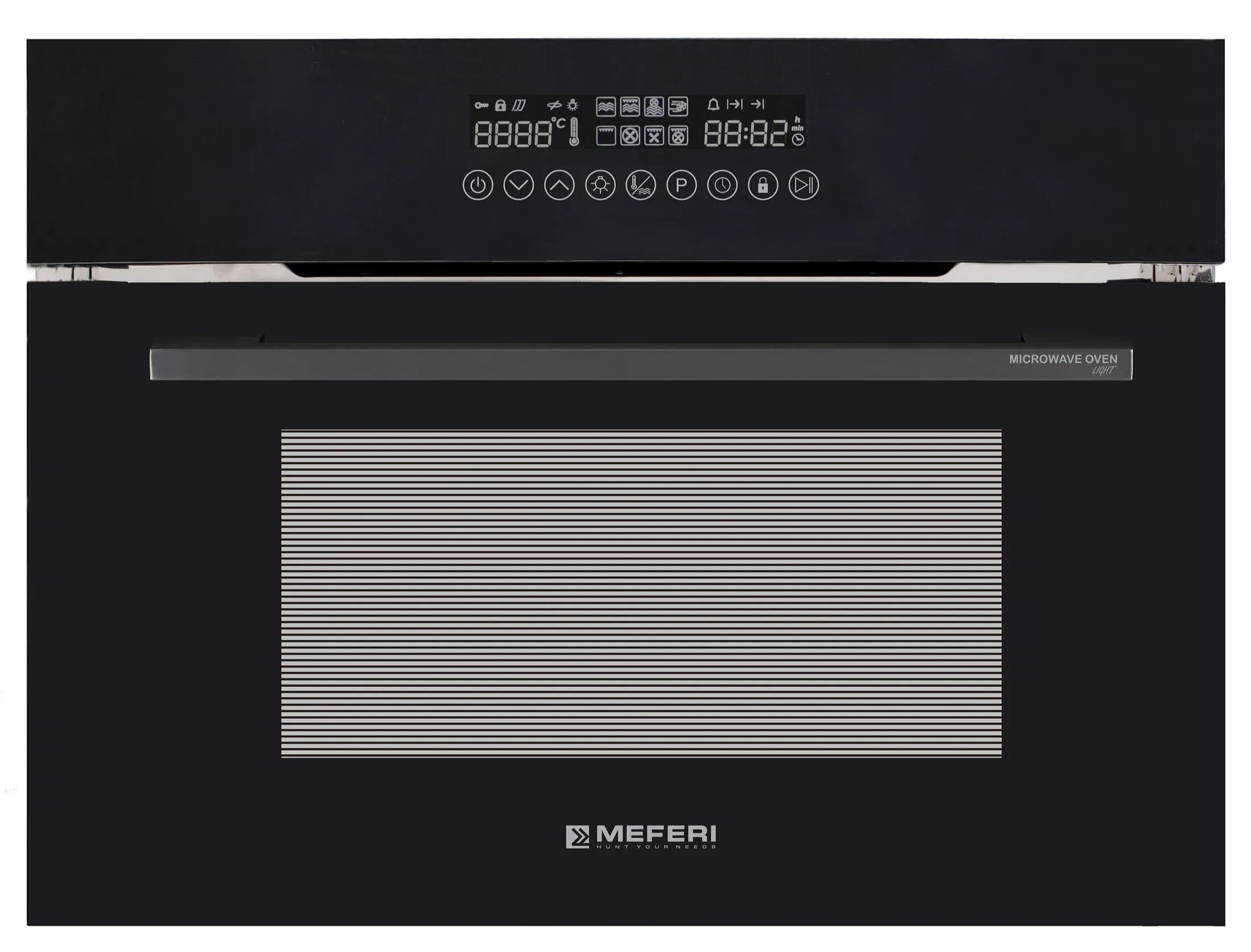 

Электрический духовой шкаф Meferi MEO608BK MICROWAVE