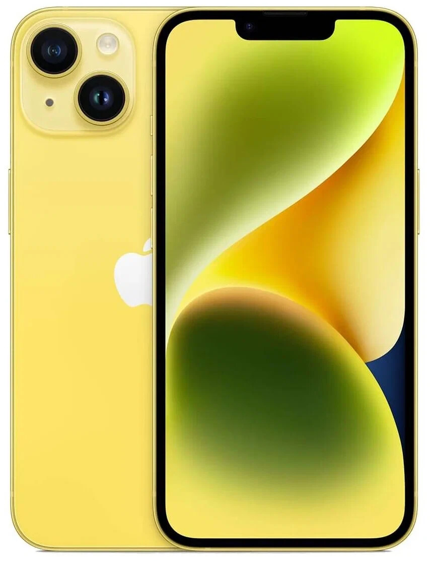 

Телефон Apple iPhone 14 6/128Gb желтый (MR3F3CH/A)
