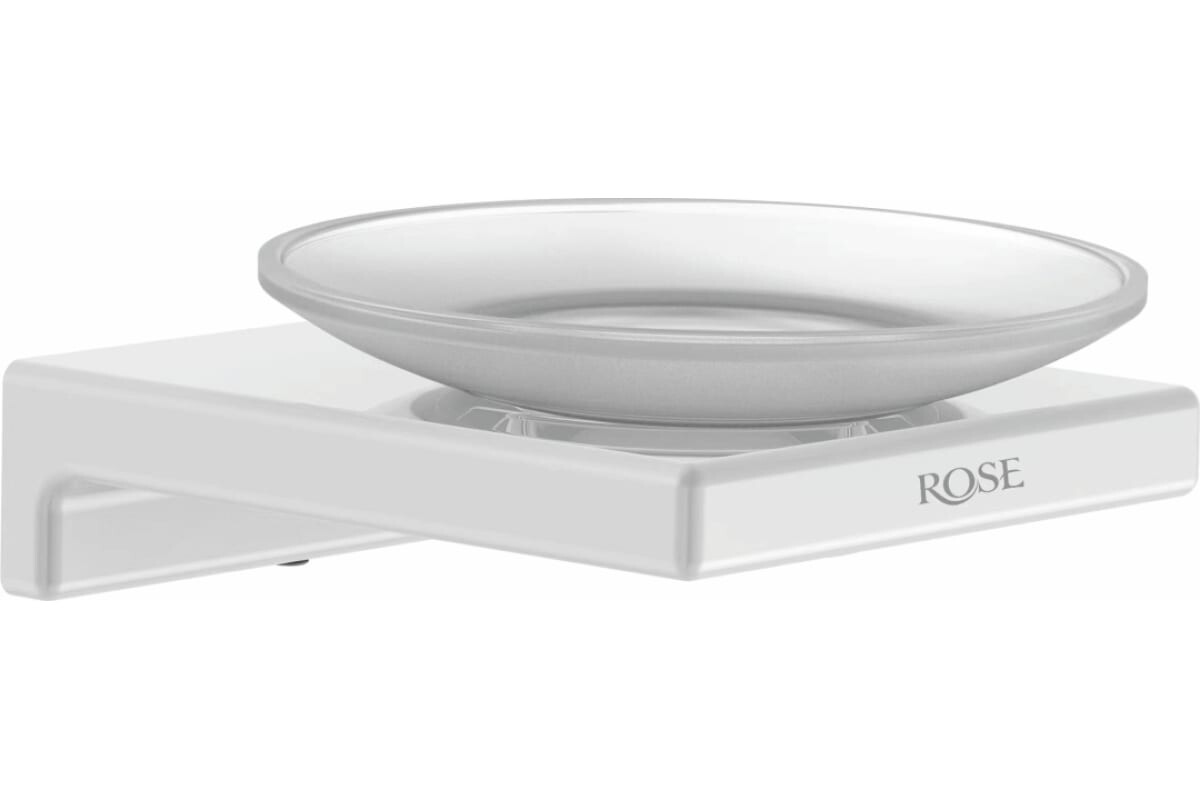 

Аксессуар для ванной Rose RG1803C белый Мыльница