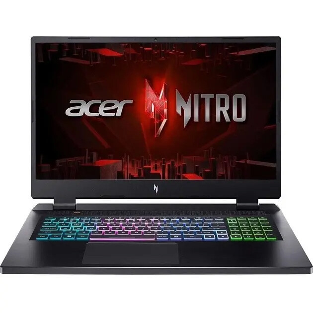 Ноутбук Acer Aspire Nitro AN17 41 R83D Ryzen 7 7735HS(3.2Ghz)/16384Mb/1024PCISSDGb/NoOS/Black (NH.QL2CD.002)