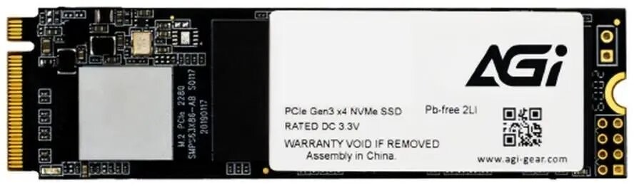 

SSD накопитель AGi AI298 M.2 2280 PCIe 3.0 x4 1TB (AGI1T0GIMAI298)