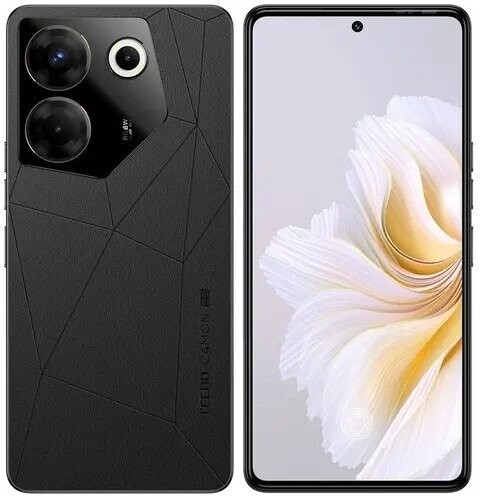 

Телефон Tecno CAMON 20 Pro 5G 8/256Gb Dark Welkin черный