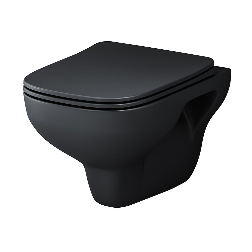 

Унитаз Am.Pm X-Joy S с сиденьем микролифт, черный мат C85A1700MBSC