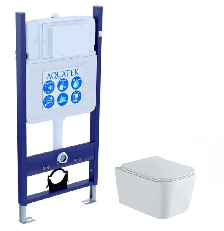 

Комплект инсталляции Aquatek SET ЛИБРА N-14cm (INS-0000014 (без клавиши и крепежа)+унитаз ЛИБРА New компакт AQ1148N-00)