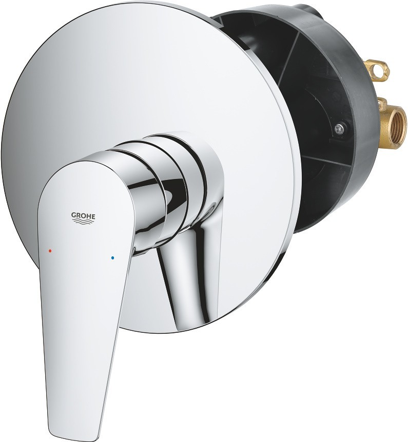 

Смеситель для ванны Grohe BauEdge 29078001 хром