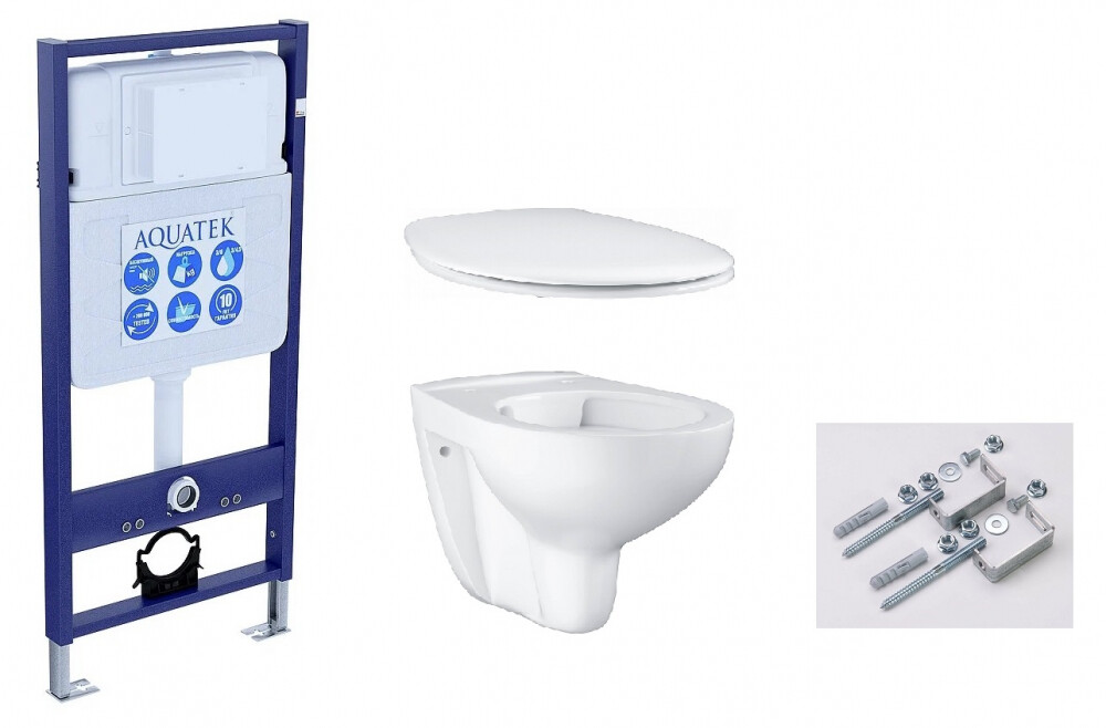 

Комплект инсталляции Aquatek SET (INS-0000012 + крепеж KDI-0000002 + Grohe Bau Ceramic 39427000)