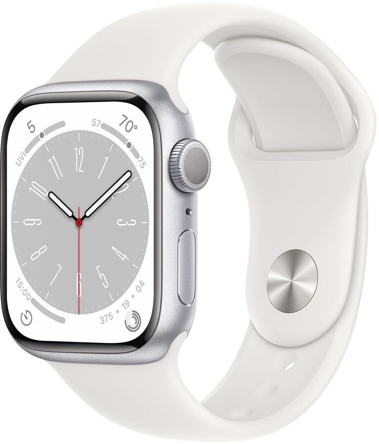 

Умные часы Apple Watch Series 8 А2770 41мм серебристый (MP6L3LL/A)