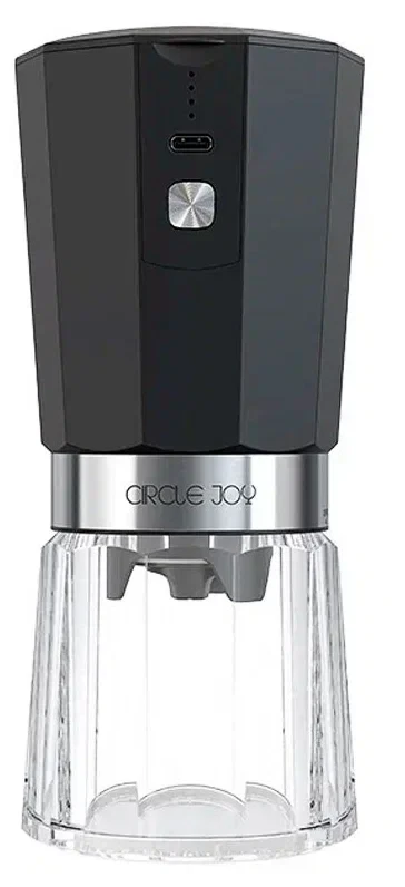

Кофемолка Circle Joy Electric Coffee Grinder черно-серебристая (CJ-EG05)