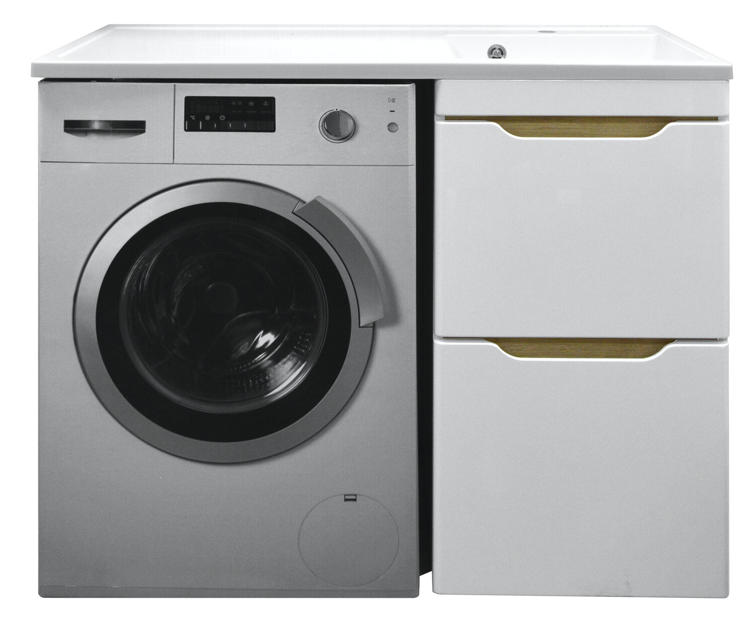 

Тумба Azario Magenta 120 правая белая под СМ (56) с раковиной (CS00079141)