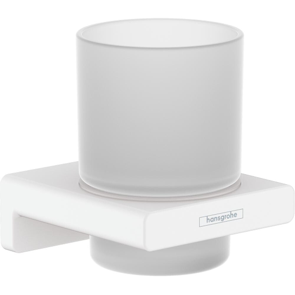 

Аксессуар для ванной Hansgrohe AddStoris 41749700 Стакан матовый белый