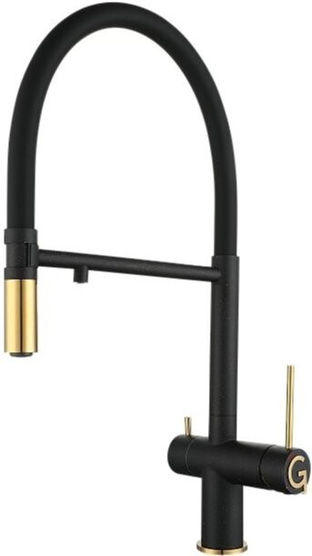 

Смеситель для кухни Rivelato Adria 1523517 nero oro