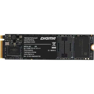 

SSD накопитель Digma Mega M2 M.2 2280 512Gb (DGSM3512GM23T)