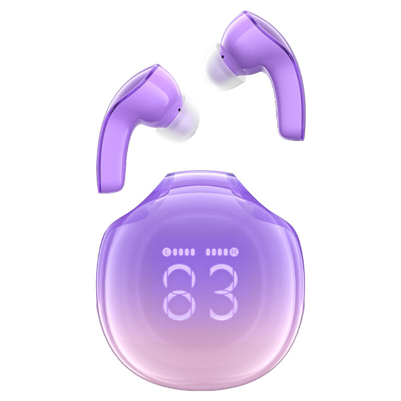 

Наушники Acefast T9 Crystal color (Air) фиолетовый виноград (AF-T9-GP)