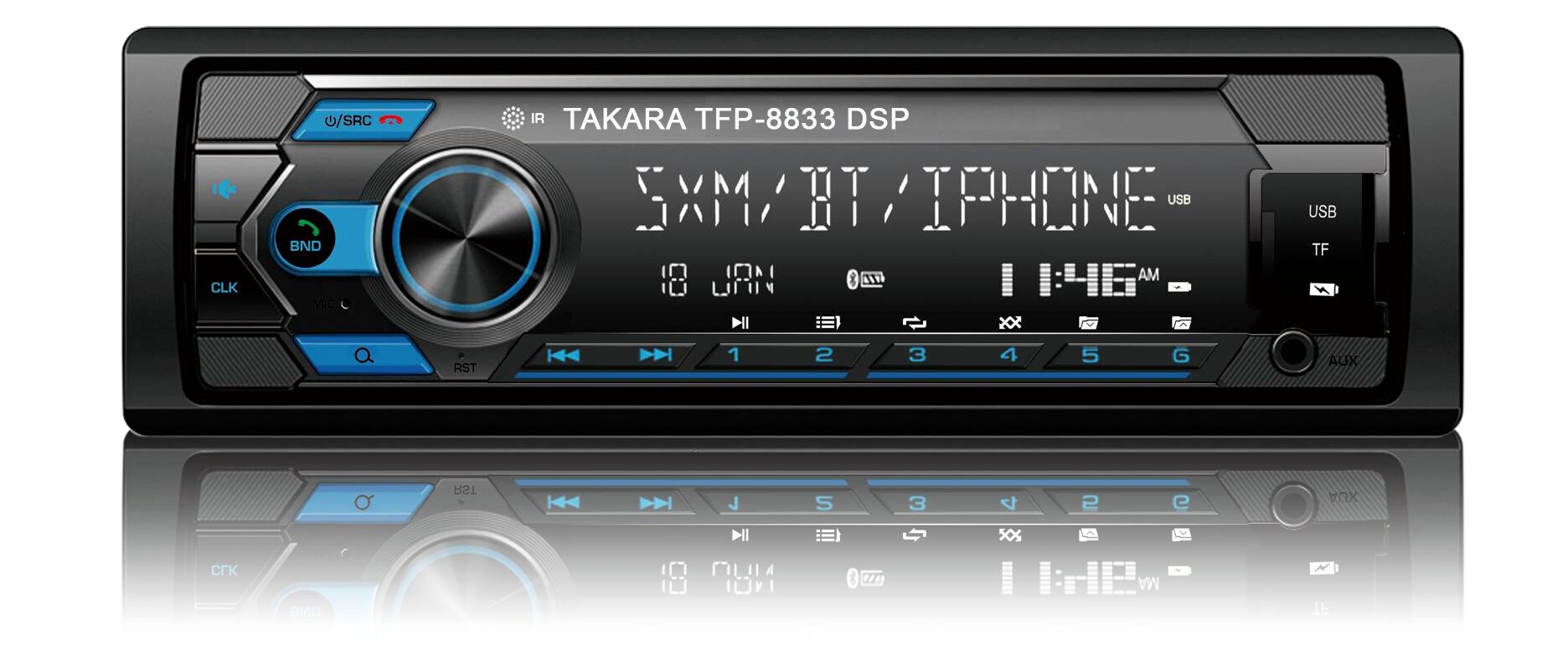Автомагнитола Takara TFP-8833 DSP