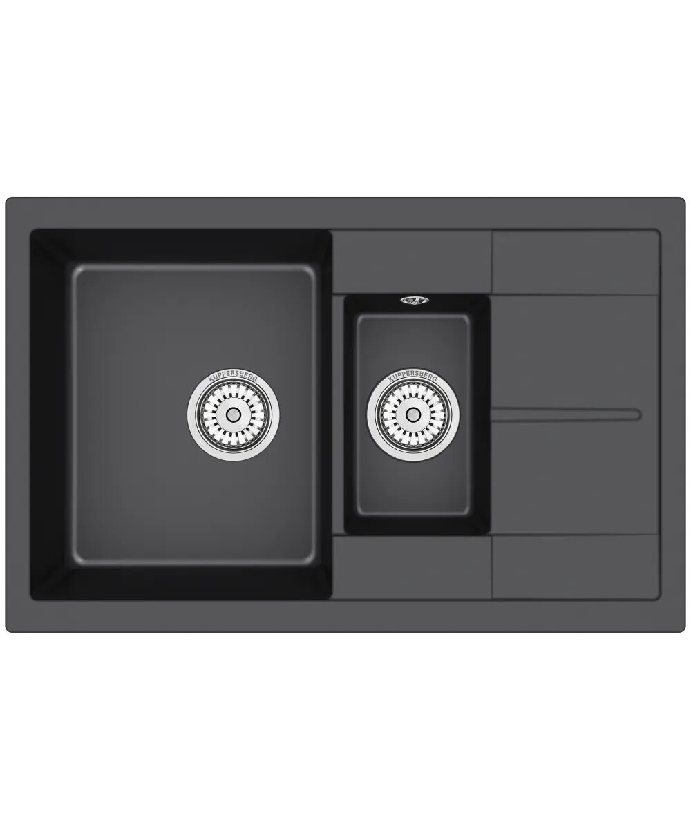 

Кухонная мойка Kuppersberg MODENA 60 NL 1,5B1D DEEP BLACK